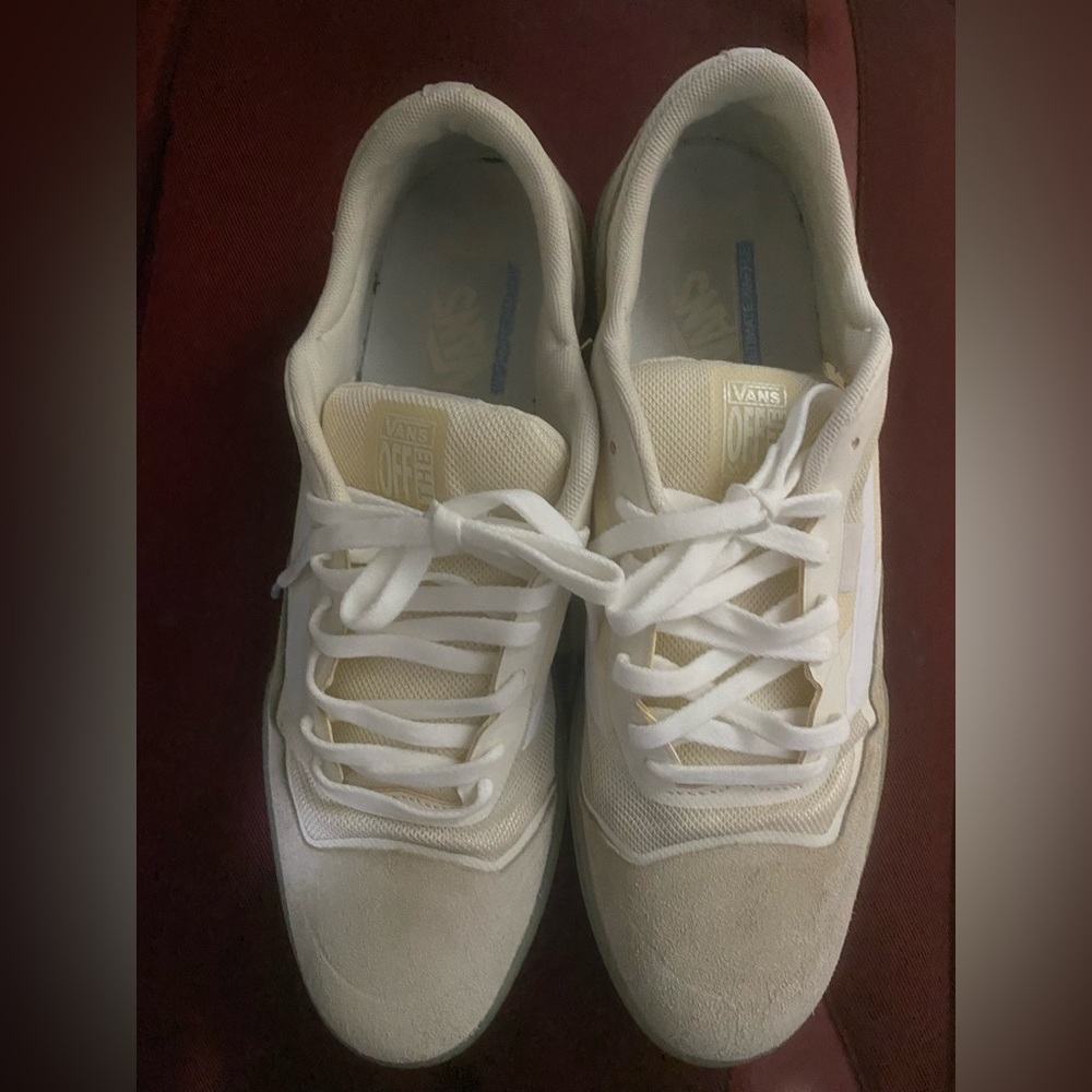 Vans ave pro “marshmallow” men’s size 12. Good condition- like new ( no tags)
